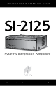 Niles SI-2125 Installation & Operation Manual