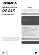 Onkyo DS-A2X Instruction Manual