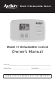 Aprilaire 75 Owner's Manual