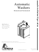 Alliance Laundry Systems Metered models Installation And Operation Manual