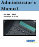 Snom 200 Administrator's Manual