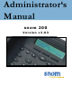 Snom 200 Administrator's Manual