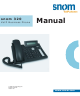 Snom 320 Manual