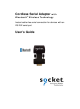 Socket Cordless Serial Adapter User Manual