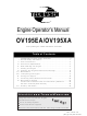 Tecumseh OV195EA Operator's Manual