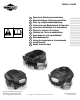 Briggs & Stratton 400000 Operating & Maintenance Manual