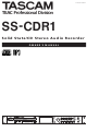 Tascam SS-CDR1 Owner's Manual