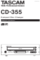 Tascam CD-355 Owner's Manual