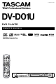 Tascam DV-D01U Owner's Manual