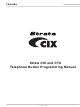 Toshiba Strata CIX Programming Manual