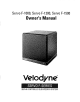 Velodyne Servo F-1000 Owner's Manual