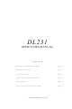 Drawmer DL231 Operator's Manual
