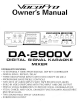 VocoPro DA-2900V Owner's Manual