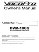VocoPro DVM-100G Owner's Manual