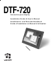 Wacom DTF-720 Installation Manual & User Manual