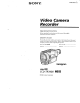 Sony Handycam CCD-TR3400 Operating Instructions Manual