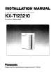 Panasonic EASA-PHONE KX-T123210 Installation Manual