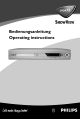 Philips DVDR75 Operating Instructions Manual