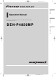 Pioneer DEH-P4850MP Operation Manual