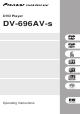 Pioneer DV-696AV-S Operating Instructions Manual