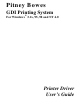 Pitney Bowes GDI Printing System User Manual