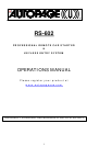 AUTOPAGE RS-602 INSTALLATION MANUAL Pdf Download | ManualsLib