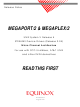 Equinox Systems MEGAPORT/2 Read This First Manual