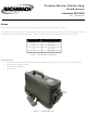 Bacharach Portable Monitor Bladder Bag Replacement Instruction Manual