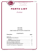 Wells PL504 Parts List