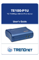 TRENDnet TE100-P1U User Manual