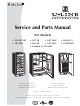 U-Line Echelon CO2075FF Service And Parts Manual