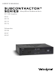 Velodyne SC-1250 Amplifier User Manual