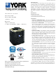 York TCGD12 S21S2H Technical Manual