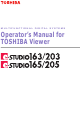 Toshiba e-STUDIO163 Operator's Manual