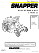 Snapper 280922B Parts Manual