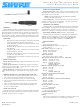 Shure Microflex MX100 Series User Manual