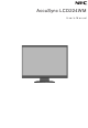 NEC AccuSync LCD224WM User Manual