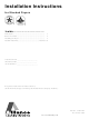 Alliance Laundry Systems 512042R4 Installation Instructions Manual