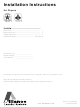 Alliance Laundry Systems 510963R6 Installation Instructions Manual