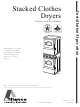 Alliance Laundry Systems 513257R1 Installation & Operation Manual