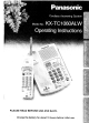 Panasonic KX-TC1060ALW Operating Instructions Manual