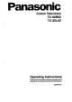Panasonic TC-59R62 Operating Instructions Manual
