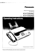 Panasonic KX-2450NZ Operating Instructions Manual