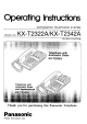 Panasonic KX-T2322A Operating Instructions Manual