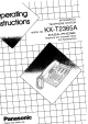 Panasonic EASA-PHONE KX-T2365A Operating Instructions Manual