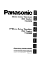 Panasonic TX-2985Z Operating Instructions Manual
