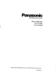 Panasonic TX-21FJ50M Operating Instructions Manual