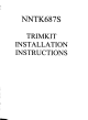 Panasonic NNTK687S Installation Instructions