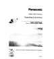 Panasonic NV-GS70A Operating Instructions Manual