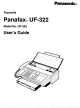 Panasonic Panafax UF-322 User Manual